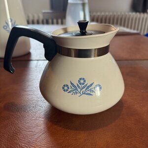 Vintagr Corning Ware CORNFLOWER BLUE Coffee Pot | 6 cups Stovetop